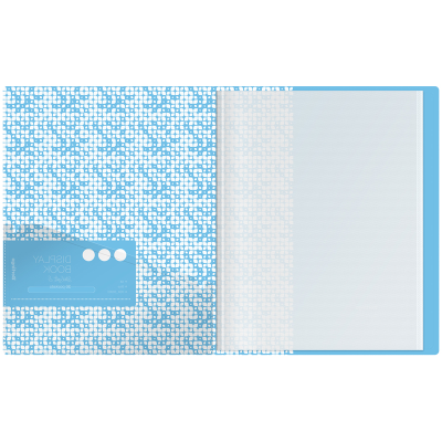 Папка с 30 вкладышами Berlingo "Starlight S" А4, 17мм, 600мкм, голубая, с внутр. карманом, с рисунком