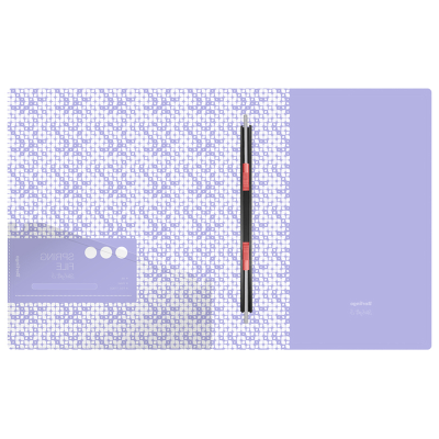 Папка с пружинным скоросшивателем Berlingo "Starlight S" А4, 17мм, 600мкм, фиолетовая, с рисунком