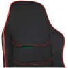 Кресло игровое Helmi HL-S09 "Red line", ткань черная/красная
