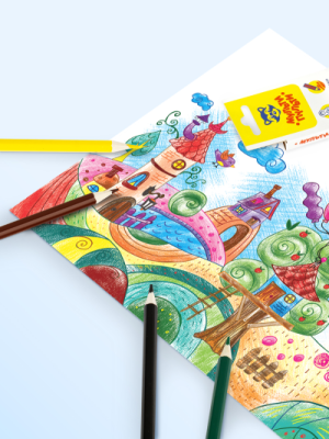 Карандаши цветные Мульти-Пульти "Невероятные приключения", 06цв., заточен., картон, европодвес