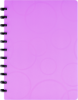 Бизнес-тетрадь А4+, 80л., Berlingo "Eclipse", клетка, на кольцах, с возм. замены блока, 80г/м2, пластик. (полифом) обложка, линейка-закладка, фиолетов