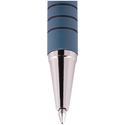 Ручка шариковая автоматическая Pilot синяя, 0,7мм, синий прорезиненный корпус