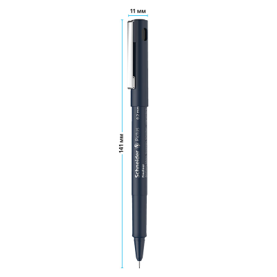 Ручка капиллярная Schneider "Pictus" черная, 0,2мм