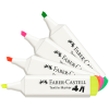 Маркер перманентный для ткани Faber-Castell "Textile Neon" 04цв., 1-5мм, блистер