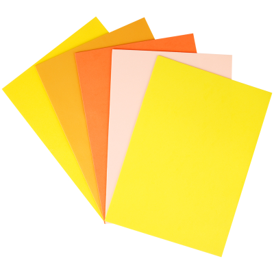 Цветная пористая резина (фоамиран) ArtSpace, А4, 5л., 5цв., 2мм, оттенки желтого