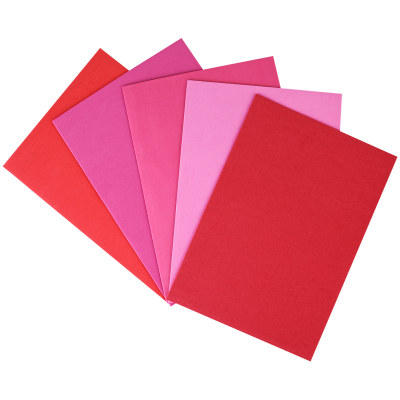 Цветная пористая резина (фоамиран) ArtSpace, А4, 5л., 5цв., 2мм, оттенки красного
