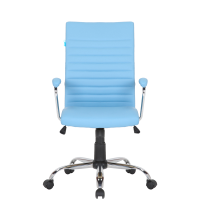 Кресло руководителя Helmi HL-E42 "Express", экокожа голубая