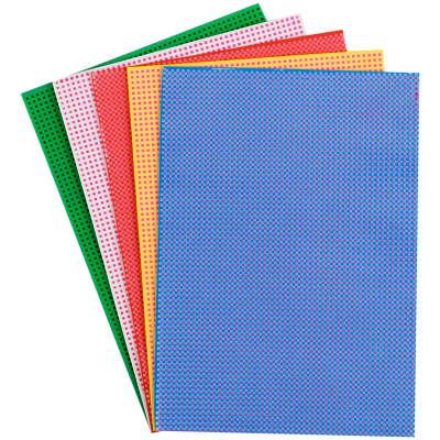 Цветная пористая резина (фоамиран) ArtSpace, А4, 5л., 5цв., 2мм, с узором