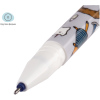 Ручка гелевая стираемая MESHU "Meow" синяя, 0,5мм, корпус ассорти