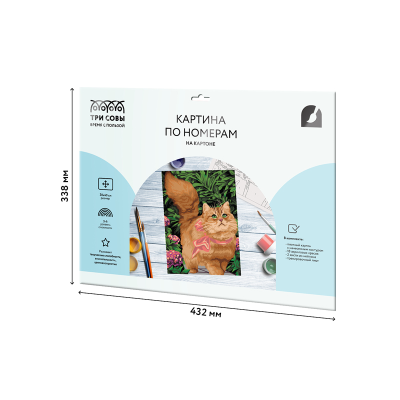 Картина по номерам на картоне ТРИ СОВЫ "Прогулка по саду", 30*40, с акриловыми красками и кистями
