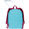 Рюкзак Berlingo Color blocks "Blue fuxia" 39*28*17см, 2 отделения, 4 кармана, уплотненная спинка