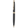 Ручка шариковая Luxor "Drino" синяя, 0,7мм, корпус черный/золото, кнопочный механизм, футляр