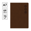 УЦЕНКА - Телефонная книга А7, 64л., кожзам, OfficeSpace "Nebraska" коричневый с вырубкой