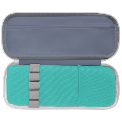 Пенал мягкий 2 отделения, 1 карман, 220*80*50 Berlingo "Pastel blue", полиэстер, внутренний органайзер