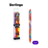 Ручка шариковая автоматическая Berlingo "Collision" синяя, 0,7мм, грип, рисунок на корпусе, 3шт., PET-бокс с ЕП