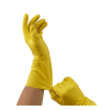 Перчатки резиновые хозяйственные OfficeClean Стандарт, прочные, разм. L, желтые, пакет с европодвесом