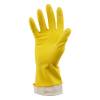 Перчатки резиновые хозяйственные OfficeClean Стандарт, прочные, разм. S, желтые, пакет с европодвесом