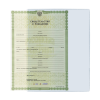 Обложка-карман для документов А4 и свидетельств ДПС, 305*222мм, ПВХ, прозрачная