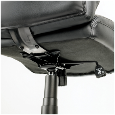 Кресло руководителя Helmi HL-E20 "Confidence" экокожа черная, хром