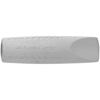 Набор карандашей ч/г Faber-Castell "Grip 2001" 3шт., трехгран., заточен., 2шт. ластик-колпачок, точилка, серебр. блистер
