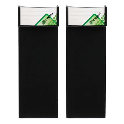 Лоток для бумаг вертикальный СТАММ "Ультра", черный, 2шт. в упаковке
