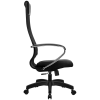 Кресло руководителя Метта SU-BK-8 PL, ткань-сетка черная №20, спинка-сетка, топ-ган (101/001, 131/001)