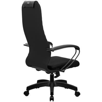 Кресло руководителя Метта SU-BP-10 PL, ткань-сетка черная №20, топ-ган (100/001, 130/001)