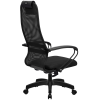 Кресло руководителя Метта SU-BP-8 PL, ткань-сетка черная №20, спинка-сетка, топ-ган (100/001, 130/001)
