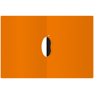 Папка с пластиковым клипом Berlingo "Color Zone" А4, 450мкм, оранжевая