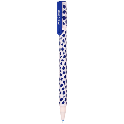 Ручка гелевая стираемая MESHU "Bright&Soft" синяя, 0,5мм, корпус ассорти, софт-тач