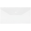 Папка-конверт на кнопке СТАММ С6+, 150мкм, пластик, прозрачная, бесцветная
