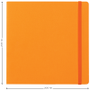 Скетчбук для акварели 18л., 200*200 Greenwich Line, оранжевый, 100% хлопок, на резинке, 200г/м2