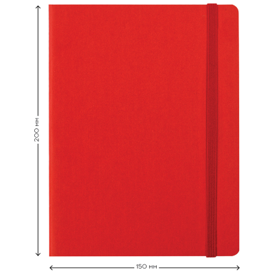 Скетчбук для акварели 18л., 150*200 Greenwich Line, красный, 100% хлопок, на резинке, 200г/м2