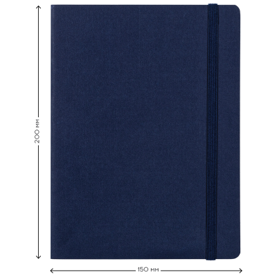 Скетчбук для акварели 18л., 150*200 Greenwich Line, темно-синий, 100% хлопок, на резинке, 200г/м2