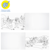 Альбом для рисования 40л., А4, на склейке Мульти-Пульти "Приключения Енота", с раскраской, КОМПЛЕКТ (2ШТ)