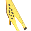 Линейка 15см Мульти-Пульти "Жираф", пластиковая, прозрачная, желтая, европодвес