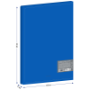 Папка с 30 вкладышами Berlingo "Soft Touch" А4, 17мм, 700мкм, синяя, с внутр. карманом