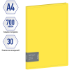 Папка с 30 вкладышами Berlingo "Soft Touch" А4, 17мм, 700мкм, желтая, с внутр. карманом