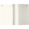 Ежедневник недатированный, А5, 136л., кожзам, Berlingo "Retro Future", голубой срез, с рисунком