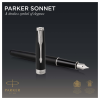 Ручка перьевая Parker "Sonnet Matte Black CT" 0,8мм, подарочная упаковка