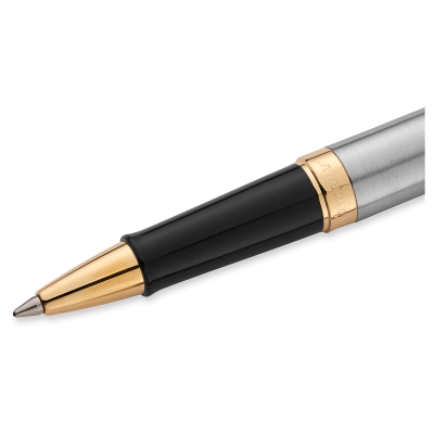 Ручка-роллер Waterman "Hemisphere Stainless Steel GT" черная, 0,8мм, подарочная упаковка