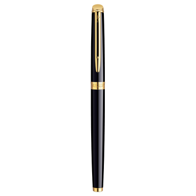 Ручка-роллер Waterman"Hemisphere Mars Black GT" черная, 0,8мм, подарочная упаковка