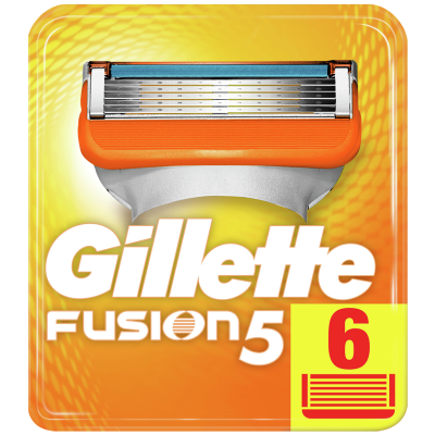 Кассеты для бритья сменные Gillette "Fusion", 6шт. (ПОД ЗАКАЗ)