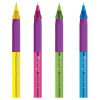 Ручка шариковая Berlingo "Triangle 110 Color" синяя, 0,7мм, грип, корпус ассорти, пакет