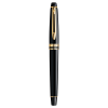 Ручка-роллер Waterman "Expert Black Lacquer GT" черная, 0,8мм, подарочная упаковка