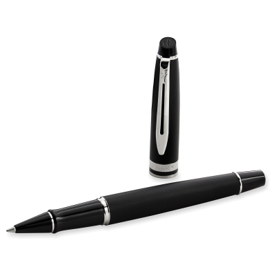 Ручка-роллер Waterman "Expert Matt Black PT" черная, 0,8мм, подарочная упаковка