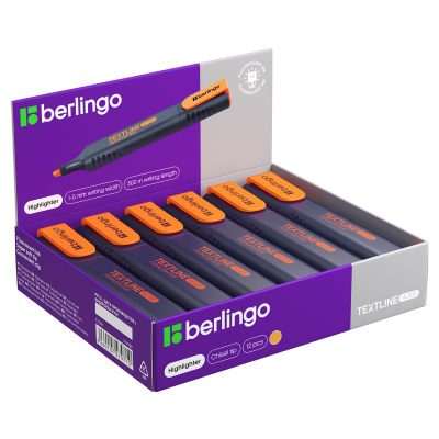 Текстовыделитель Berlingo "Textline HL500" оранжевый, 1-5мм