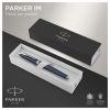Ручка-роллер Parker "IM Matte Blue CT" черная, 0,8мм, подарочная упаковка