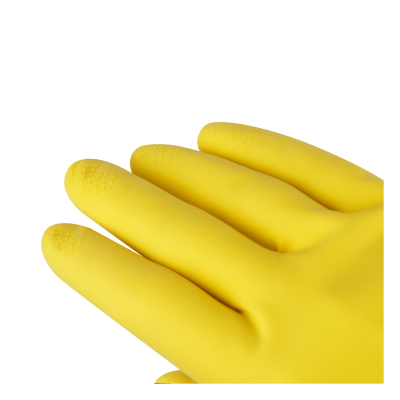 Перчатки резиновые хозяйственные OfficeClean Универсальные, разм. XL, желтые, пакет с европодвесом