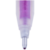 Ручка гелевая Crown "Glitter Metal Jell" розовая с блестками, 1,0мм